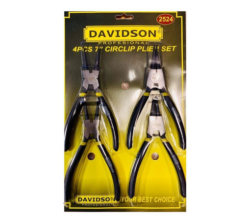Juego 4 Pinzas Seguer Seeger Seguros Davidson Guantes Regalo 0