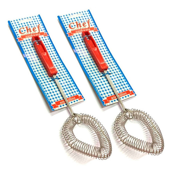 Set 2 Paletas Batidor Cuchara Batidora Manual Loekemeyer 0