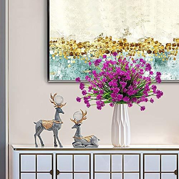 Flores Artificiales Para Exterior 10 Paquetes Purpura Daff 1