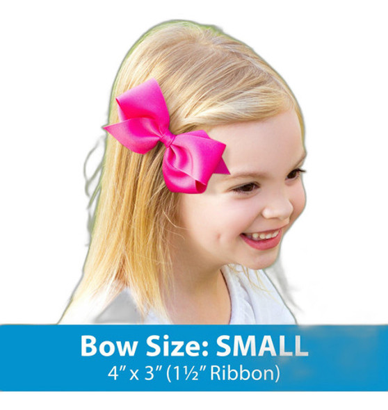 Lazo De Pelo De Grosgrain Pequeño Para Niñas Pequeñas Con 1