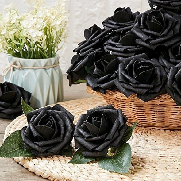 Rosas Artificiales X 30 Foam Negro 1