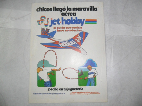Anteojito Avion Avioncito Jet-hobby Nistru Sa Juguete Retro 0