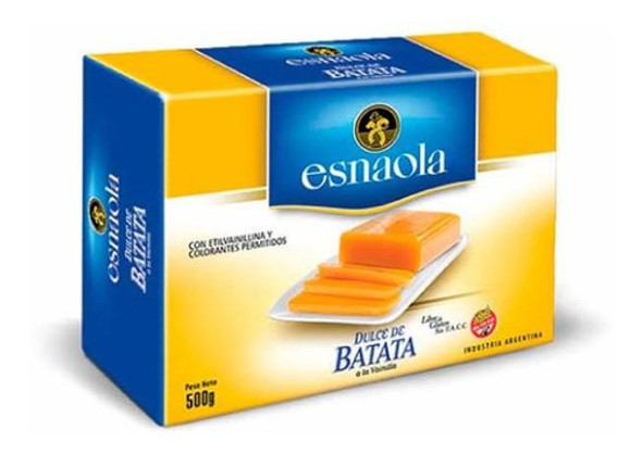 Pack X 6 Unid. Dulce  Batata 500 Gr Esnaola Dulces Porcion 0
