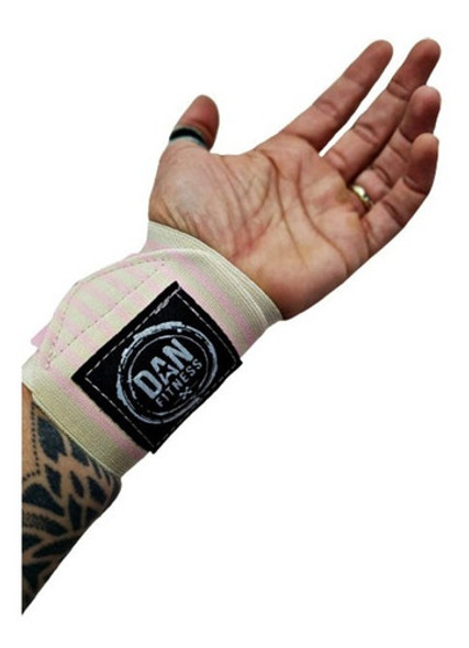 Muñequeras Elasticas Rosa Cross Fit Fitness Gym 0