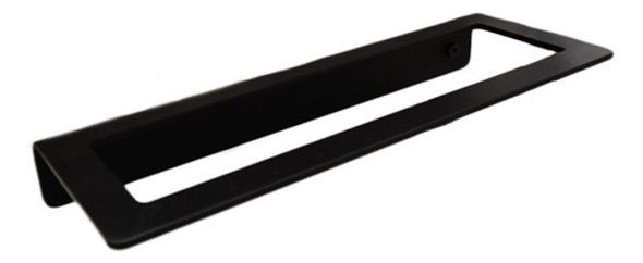 Toallero Recto Corto En Ac Inox Color Negro Mate 0