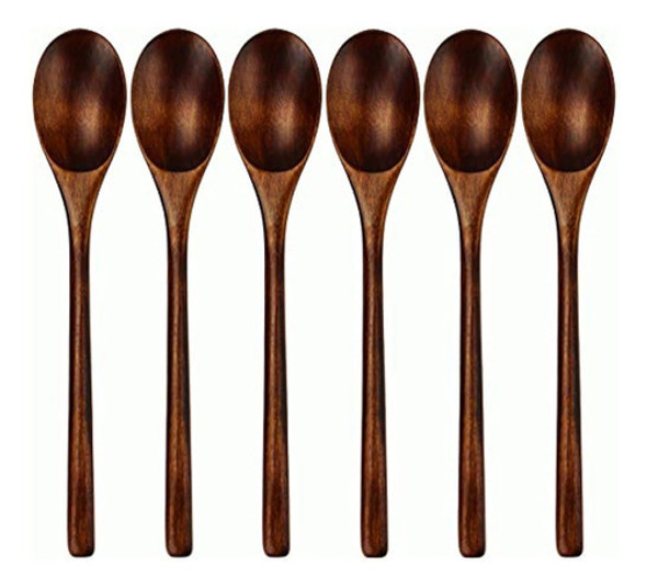 Cucharas De Madera Cuchara De Sopa De Madera 5 Piezas Ecológ 0