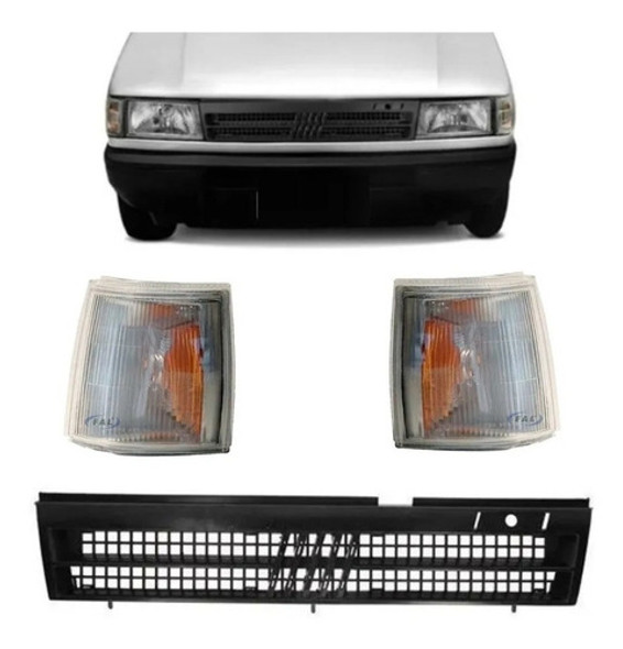 Combo Kit 2 Giros 1 Parrilla P/ Fiat Duna Uno 1992 1993 1994 1995 1996 1
