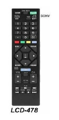 Control Remoto Lcd Led Smart Tv Para Sony  Lcd478 Gtía 1 Año 1