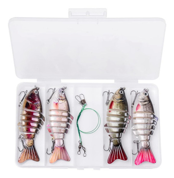 Señuelos Pesca Cebos Set De 4 Unidades. Hundimiento Lento. 0