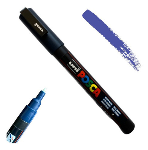 Marcador Posca | 1.3 Mm | Uni | Azul Marino 0
