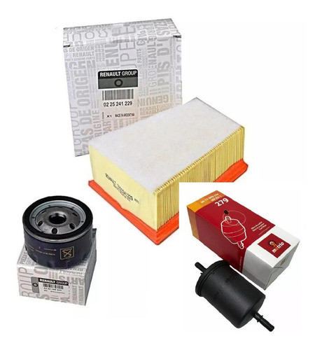 Kit Filtros Sandero 1.6 16v K4m Original Renault 0