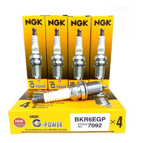 Kit X4 Bujias Ngk Bkr6egp Suzuki Baleno 1.6 Glx 1996/2000 0