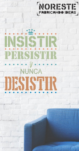 Stencil Frases Vintage Pared Muebles  50x60 Frs1305 0