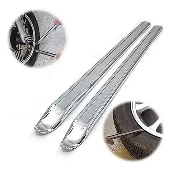 Juego 2 Palancas Saca Cubierta Moto Bici Desarme Rueda Viaje 0