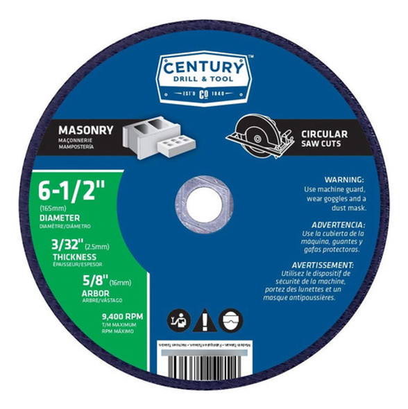 Hoja De Sierra Abrasiva Mampostería 8606, 61/2 0