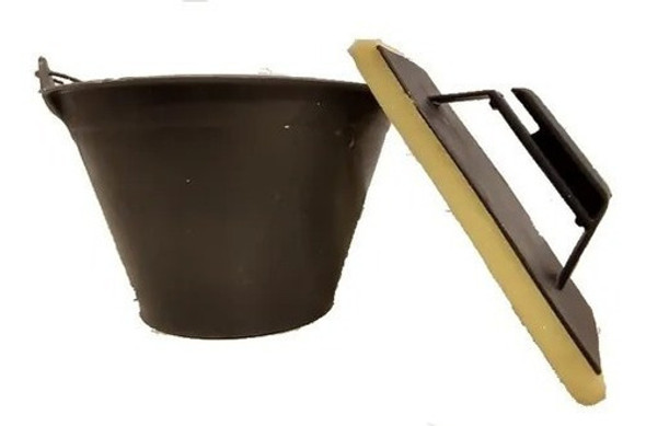 Balde Albañil Reforzado Obra Manija X60 + 4 Fratacho 0