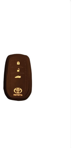 Funda Llave Silicona Toyota Hilux Sw4 Color Negro  Mym 0