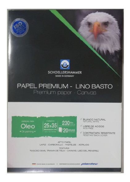 Block Entelado Acrilico Óleo Plantec 25x35 Cm 230 Gr 20 Hjs 0