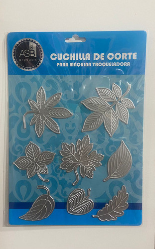 Troqueles Scrapbooking Cuchillas Corte Asb Set Hojas Bosque 0