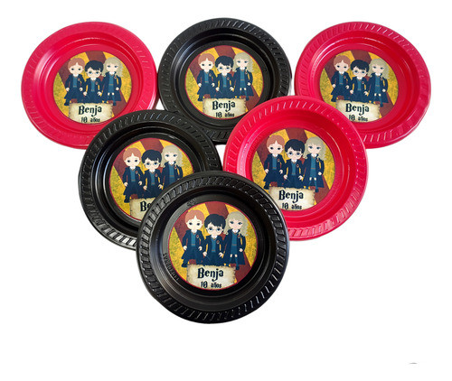 Platos Harry Potter Cumpleaños Descartables 0