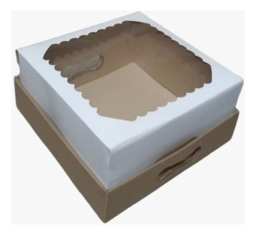 Caja Con Visor 30x30x12 Multiusos, Ideal Box Desayunos X10u 0