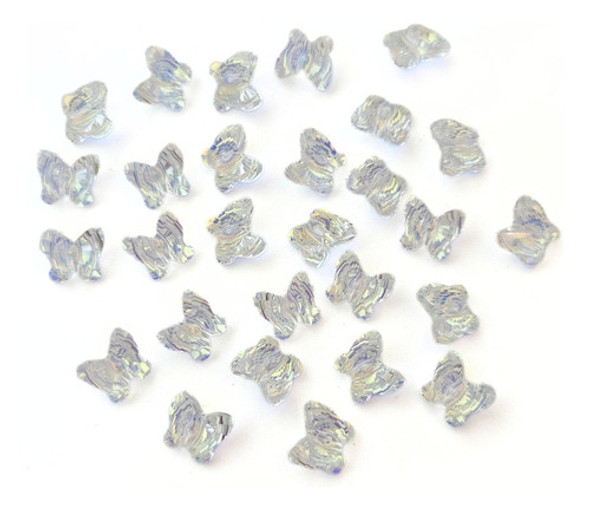 Cristal Austriaco Mariposa Pasante 8mm X Unidad 0