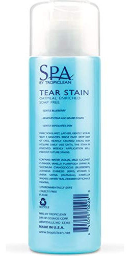 Spa By Tropiclean Tear Stain Remover, 8oz 1