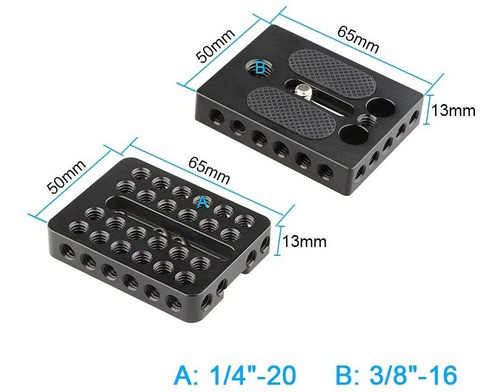 Placa Base En Tripode Para Camaras | Negro | Camvate 1