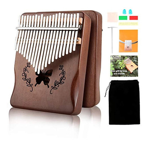 Kalimba Thumb Piano 21 Teclas, Piano De Pulgar De Madera Mac 0