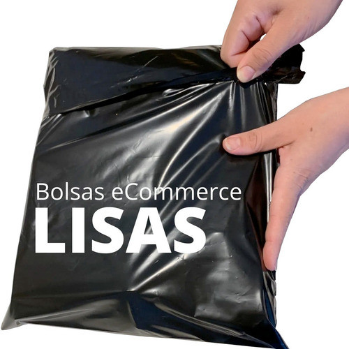 500 Sobres Bolsas Ecommerce Lisos Negro Nº 1 - 20x30 - C/adh 0