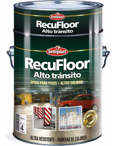 Esmalte Epoxi Pisos Recufloor Alto Tran. X 1 Lt Roj-gri-negr 0