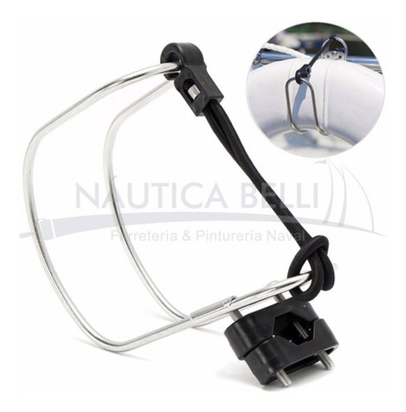 Soporte Para Salvavidas Circular De Acero Inoxidable Nautica 1