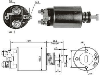 Solenoide Hitachi. Nissan 720 Pick-up Diesel 12v 0