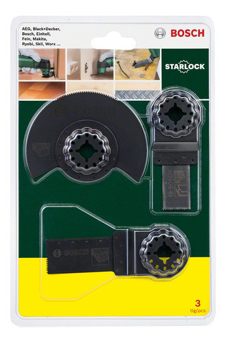 Set 3 Piezas Bosch Promoline Multiherramienta 1
