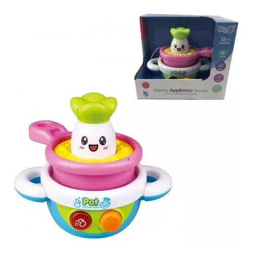 Juguete Bebé Olla Colador Luces Sonidos 1