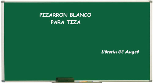 Pizarra Verde Para Tiza 80x60 + Tizas + Borrador 0