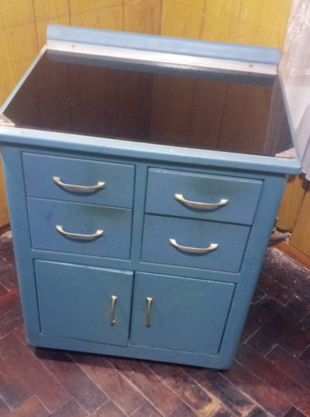 Mueble Metalico De Medico Antiguo Vintage En V.ballester 1