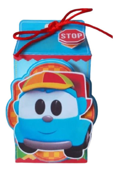 12 Cajitas Milk Box En 3d De Leo El Camión 0