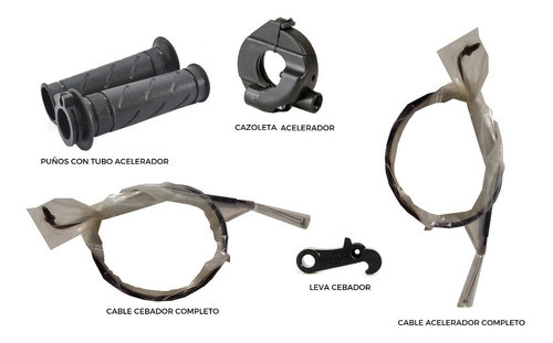 Brava Tunning 110 Puños+cazoleta+cable Acelerador+cable Ceba 1