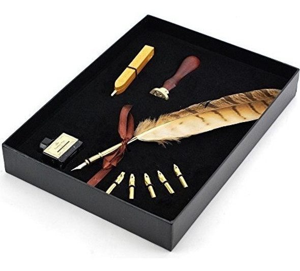 Quill Pen, Rotulador De Lujo Y Juego De Tintas Con Sello De 1