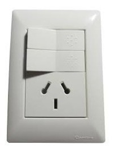 Llave Cambre Siglo Xxii 2 Punto Y Toma + Tapa + Bastidor 0