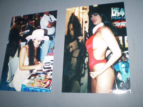 3 Fotos Julie Strain Elvira Mistress Of The Dark Originales 0