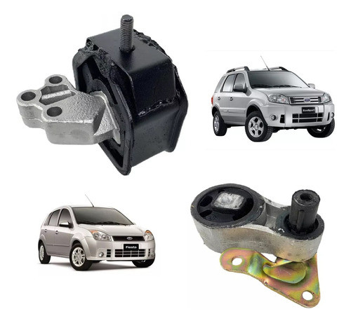 Kit Soporte Motor Derecho Pata Caja Ford Ecosport 1.6 Rocam 0