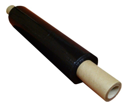 Film Stretch Virgen Negro Mango 50cm Embalaje Valija Mudanza 0