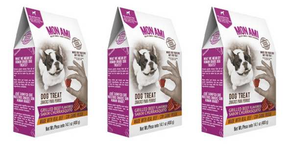 Snack Saludable Perros Mon Ami Churrasquito X 400gr Pack X3 0