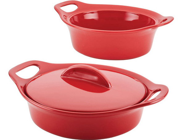 Cazuela De Cerámica Esmaltada Sólida Rachael Ray Para Hor... 0