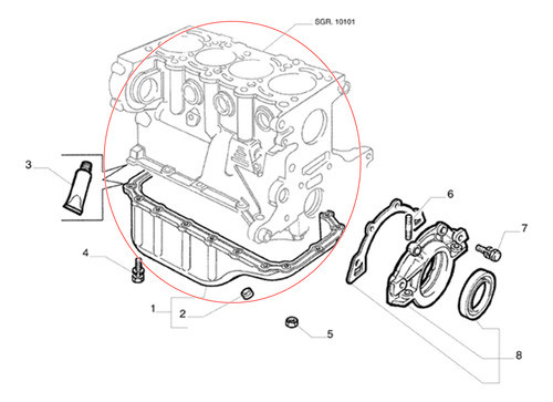 Carter Motor 1.4 Fiat Strada Trekking 2014 Al 2020 1