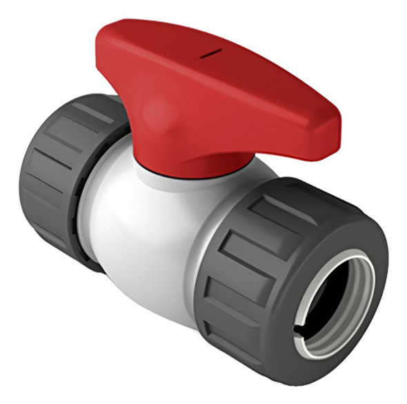 Llave De Paso Duke 2 Uniones Con Traba Mecanica De 1/2 0