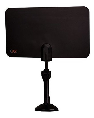 Qfx Ant-7blk / Bk Antena Giratoria Ultra Plana Para Interior 0