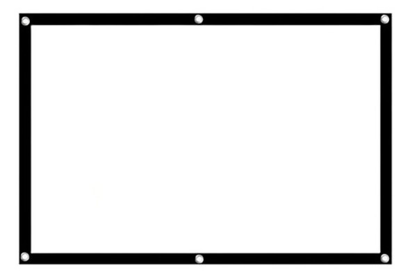 Pantalla Para Proyector 60 Pulgadas 4:3 Lona Front Mate 0